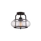 Plafonnier semi-encastré Trilogy Quoizel Lighting TRG1712OZ 60W 1 lumière bronze ancien