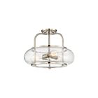 Plafonnier semi-encastré Trilogy Quoizel Lighting TRG1716BN 180W 3 lumières nickel brossé