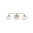 Applique de salle de bain Trilogy Quoizel Lighting TRG8603BN 180W 3 lumières nickel brossé