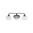 Applique de salle de bain Trilogy Quoizel Lighting TRG8603OZ 180W 3 lumières bronze ancien