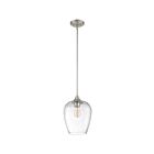 Mini suspendu Towne Quoizel Lighting TWE1510BN 100W 1 lumière nickel brossé