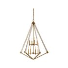Suspendu View Point Quoizel Lighting VP5208WS 480W 8 lumières laiton patiné