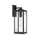 Lanterne d'extérieur Westover Quoizel Lighting WVR8406WT 100W 1 lumière bronze occidental