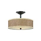 Plafonnier semi-encastré Zen Quoizel Lighting ZE1717K 300W 3 lumières noir mystique