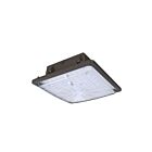 Éclairage carré canopée LED Rab Design SCL1S-LED70A45-H-VK-BRZ-DIM 70.46W Bronze