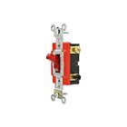Leviton 1223-PLR Interrupteur de veilleuse rouge à 3 voies 20A 277V