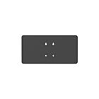 Reno Lighting RENO-EVC2-BSYS-MULTI-B-Adaptive-Blank-Board Noir Support universel pour piédestal