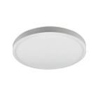 Luminaire rond mince LED monté en surface en aluminium moulé 12" Reno Lighting RENO-S12R-MCCT-WH 22W blanc