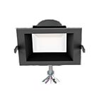 Reno Lighting RENO-DL8-MW-DV-MCCT-SQ-BK 8" Noir LED Luminaire encastré Wattage et CCT Sélectionnable