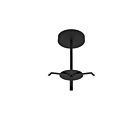 Reno Lighting RENO-EVOKE-PMK-BK Noir Trousse de montage en suspension pour Evoke rond highbay