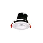 Lumière récupérée par le cardan 3.5″ Reno Lighting RENO-LED-AURA-35-S12W-5CCT-WH Blanc 