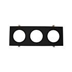 Reno Lighting RENO-MLP3-35-BK Noir Plaque pour système d'éclairage multiple