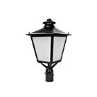 Reno Lighting RENO-PTL-DV-MW-MCCT-BK Noir Lampe sur poteau extrieur Wattage et CCT Sélectionnable