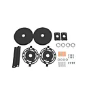 Reno Lighting RENO-RALS-WMB-BK Support mural pour bande linéaire architecturale arrondie de 4 pieds