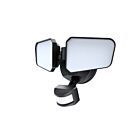 Reno Lighting RENO-SW-26W-5CCT-MS-BK 26W Noir Lampe de sécurité à deux têtes