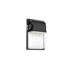Reno Lighting RENO-WP-30W-MW-MCCT-SEN-G2-BK Prime Noir Mini Wallpack Wattage et CCT Sélectionnable