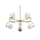 Suspendu Renwil Rover LPC4468 8-Lumières Laiton satiné