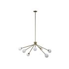 Renwil Mundo LPC4470 7-Lumières Champagne 245W Lustre à tige