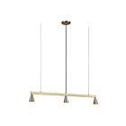 Renwil Linea LPC4474 3-Lumières 105W Champagne Lustre à cordon