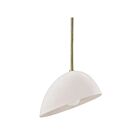 Renwil Corio LPC4477 1-Lumière Vernis Brillant Blanc Cassé 60W Lustre à tige