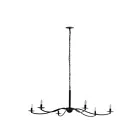 Renwil LPC4495 40W Revêtement par poudre noir mat LED Lustre