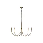 Renwil LPC4497 40W Plaqué laiton brossé antique foncé LED Lustre