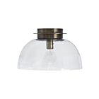 Renwil LPC4514 Liliane 1-luminaire 8.5W Laiton brossé antique foncé plaqué LED Plafonnier Semi Encastré