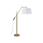 Lampe sur pied Renwil LPF3148 Claire 1-Lumière 100W Laiton satiné