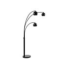 Renwil Folia LPF3150 Revêtement en poudre noir mat 120W Lampe sur pied
