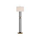 Renwil LPF3186EV Theo 1-luminaire 150W Noir mat revêtu par poudre Incandescente/LED Lampe sur pied