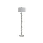 Renwil LPF3193EV Sorriso 1-luminaire 150W Texture bois blanc peinte à la main Incandescente/LED Lampe sur pied