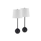 Renwil Bangor LPT1266-SET2 Revêtement en poudre noir mat 60W Lampe de table