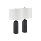 Renwil Augusta LPT1267-SET2 Revêtement en poudre noir mat 100W Lampe de table