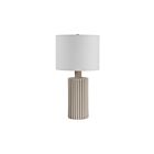 Renwil LPT1278 Lina 1-luminaire 100W Beige glacé Lampe de table
