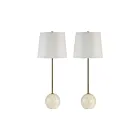 Renwil LPT1289-SET2 Davide 60W Crème Lampe de table