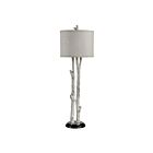 Renwil LPT1376EV Leandro 1-luminaire 100W Bouleau artificiel peint Incandescente/LED Lampe de table