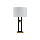 Renwil LPT1377EV Lila 1-luminaire 150W Noir mat revêtu par poudre Incandescente/LED Lampe de table