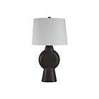 Renwil LPT1382EV Fierra 1-luminaire 150W Noir pierre peint à la main Incandescente/LED Lampe de table