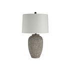 Renwil LPT1383EV Klay 1-luminaire 150W Brun naturel peint à la main Incandescente/LED Lampe de table