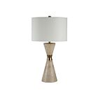 Renwil LPT1387EV Veza 1-luminaire 150W Travertin beige artificiel peint à la main Incandescente/LED Lampe de table