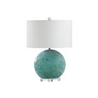 Renwil LPT1405EV Pompei 1-luminaire 150W Vert peint à la main Incandescente/LED Lampe de table