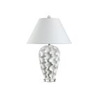 Renwil LPT1406EV Floris 1-luminaire 100W Blanc peint à la main Incandescente/LED Lampe de table