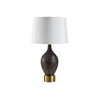 Renwil LPT1409BEV Weldon 1-luminaire 150W Brun peint à la main Incandescente/LED Lampe de table