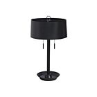 Renwil LPT1450EV Hems 1-luminaire 40W Noir mat revêtu par poudre Incandescente/LED Lampe de table