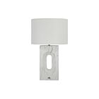 Renwil LPT1453 Scriba 1-luminaire 15W Blanc mat texturé LED Lampe de table