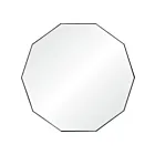 Renwil MT1818 Christian Noir mat Miroir de courtoisie