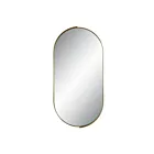 Renwil MT2537 Aleah Plaqué laiton satiné Miroir de courtoisie