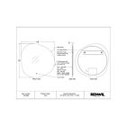 Renwil MT2568 LED Miroir CCT sélectionnable