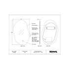 Renwil MT2569 LED Miroir CCT sélectionnable