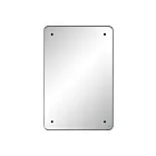 Renwil MT2613 Aine Revêtement en poudre noir mat Miroir de courtoisie